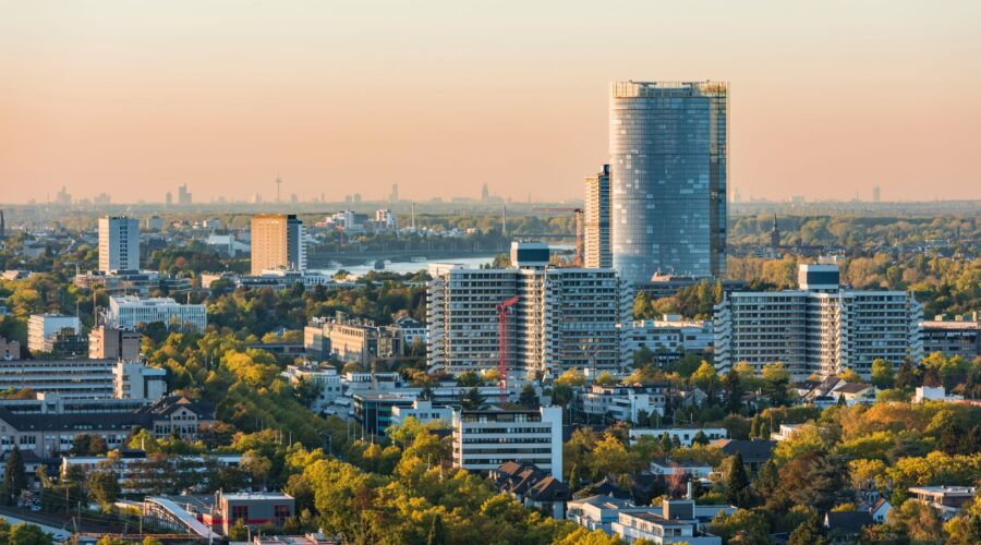 Bonn und Köln zur Goldenen Stunde